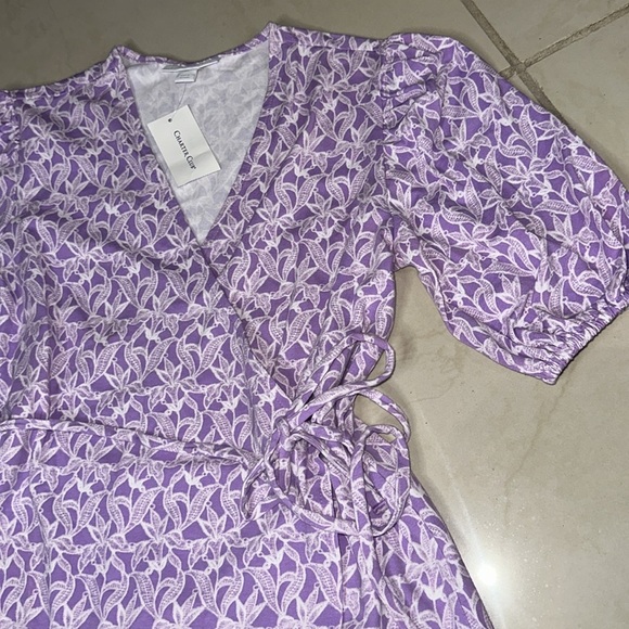 Charter Club‎ Floral Wrap-Front Knit Top Sz. XS - Picture 3 of 6